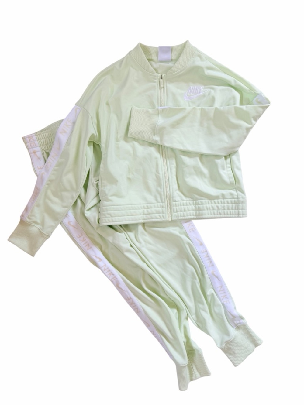 Nike light green track suit set